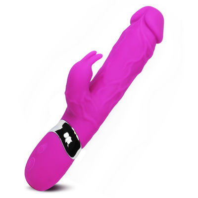 Vibrateurs adultes de sexe du vrai godemiché 244g rechargeable d'USB pour le stimulateur de clitoris de vagin