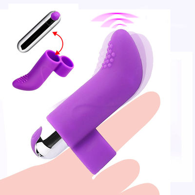 Balle médicale de silicone vibrant des modes du vibrateur 10 de doigt de tache de G
