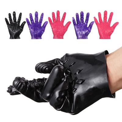 Approbation magique de la main ROHS de paume de masturbation de silicone de gants lesbiens femelles de sexe