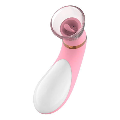 Les vibrateurs adultes de succion lavables de sexe réprimandent lécher des jouets de sexe pour des couples