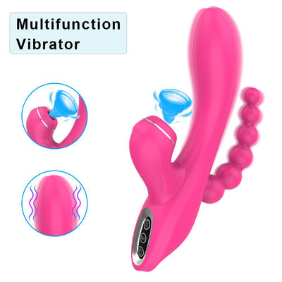 USB chargeant 7 le mode Honey Sex Toys Oral Suction 3 érotiques DANS 1 vibrateur de succion