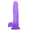 Sexe réaliste Toy Suction Cup Crystal Dick de grande 220mm longueur de la bande pour des femmes