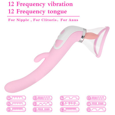 Modes silencieux clitoridiens de chauffage du stimulateur 12 de Clit de dispositif d'aspiration de mamelon