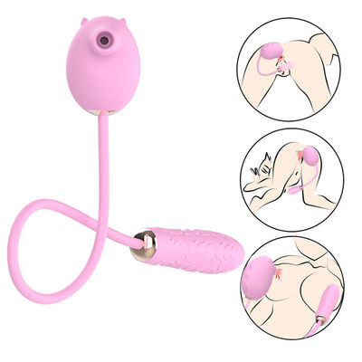 Mamelon suçant les jouets femelles vibrants de sexe de chat de stimulateur de vagin de tache des oeufs G d'impulsion