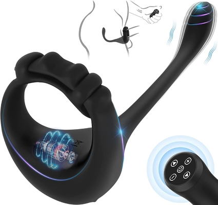 Jouets réglables de Ring Remote Cocking Masturbator Sex de pénis de vibrateur de coq de silicone