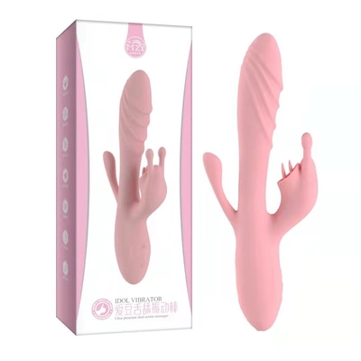 Stimulateur de clitoris de tache du surgeon 65DB G de clitoris de vibrateur de lapin de godemiché de bande de silicone